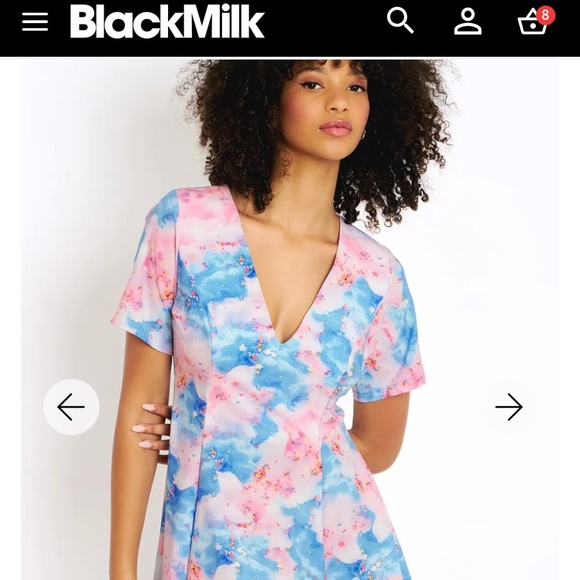 Blackmilk “FAIRY FLOSS EVIL V DRESS” Size Medium M NWT Cotton Candy - Picture 2 of 16